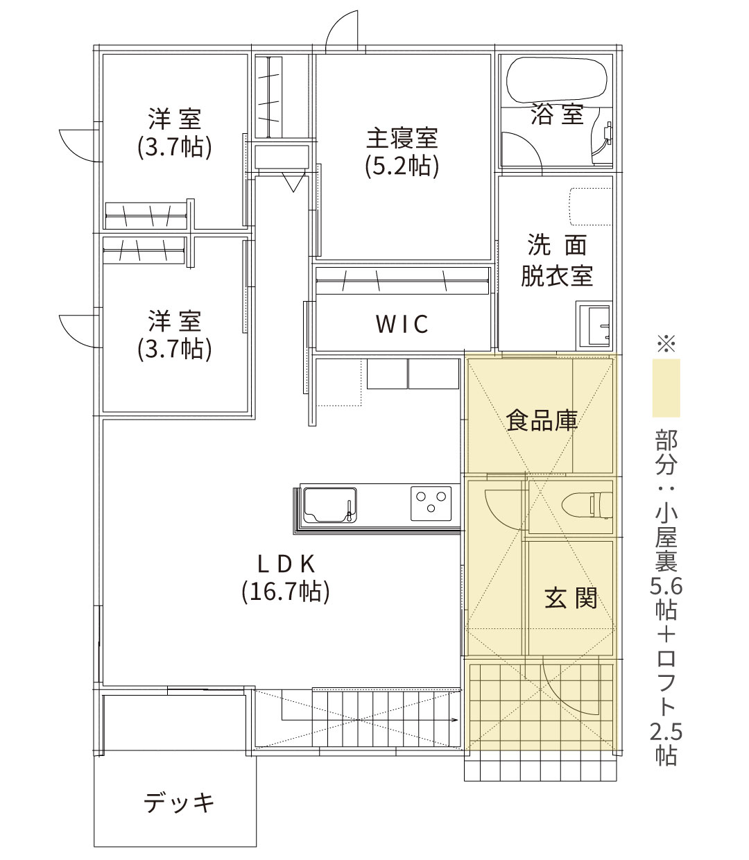 てとてRAUHAの間取り
